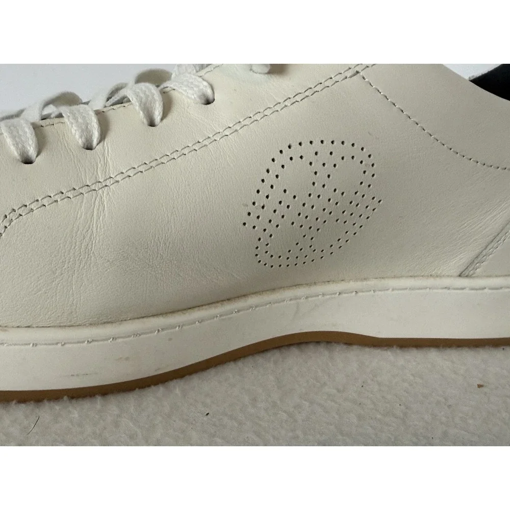 Deming THE DOWNTOWNER Italian Leather Recovery Sneakers Comfort Shoes Bone 11.5